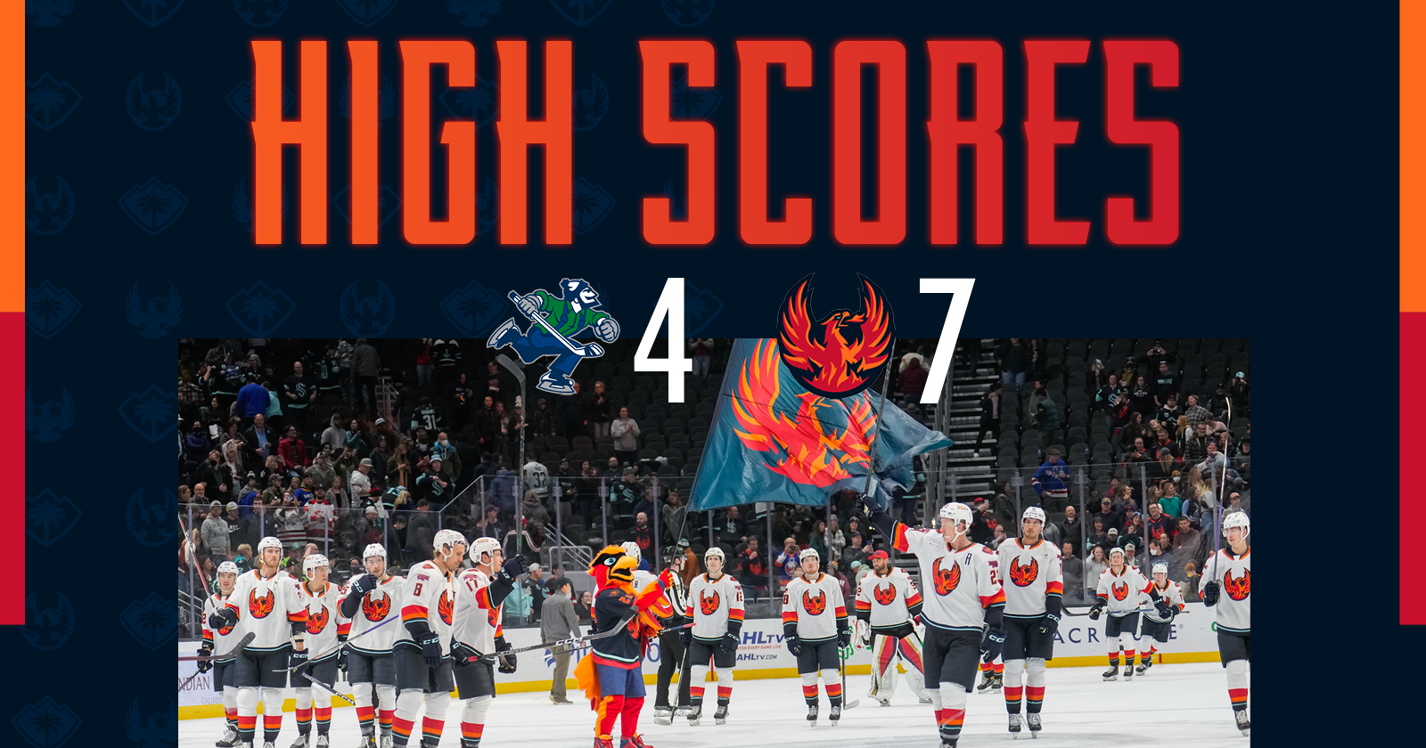 Coachella Valley Firebirds Score 3 In Third Period To Win Over Reign