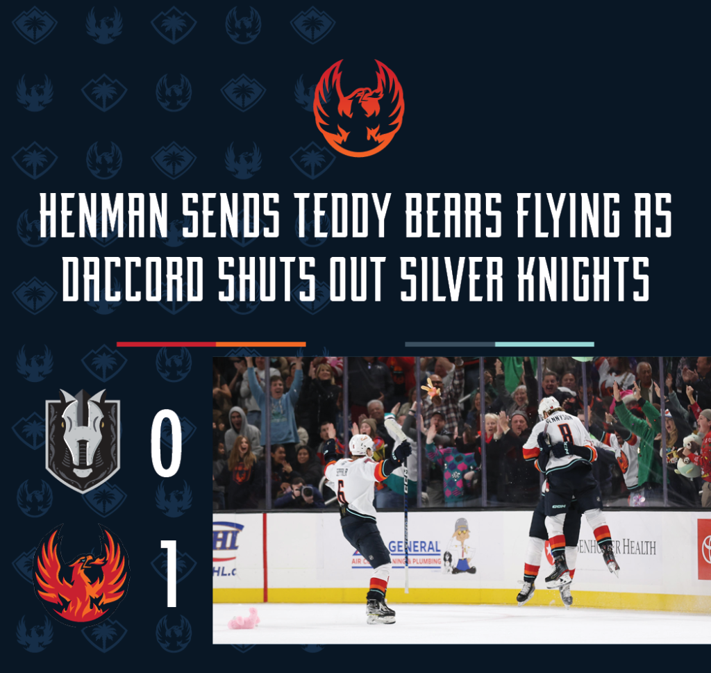 HENMAN SENDS TEDDY BEARS FLYING AS DACCORD SHUTS OUT SILVER KNIGHTS