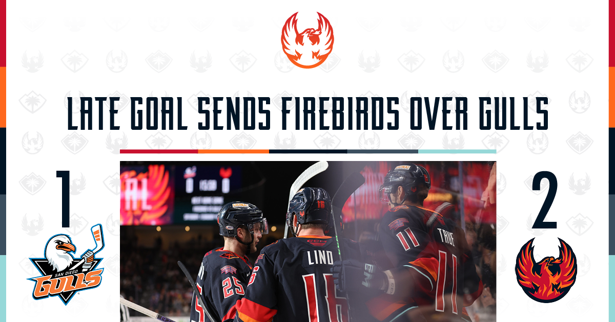 TWARYNSKI’S LATE GOAL SENDS FIREBIRDS OVER GULLS Coachella Valley