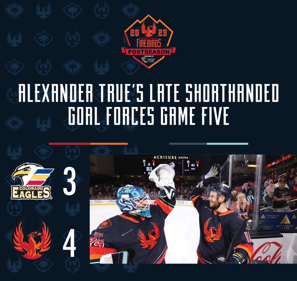 ALEXANDER TRUE’S LATE SHORTHANDED GOAL FORCES GAME FIVE