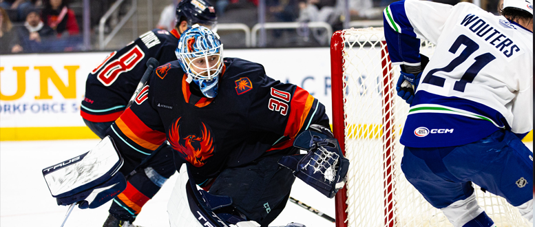 FIREBIRDS BLANK CANUCKS IN FRONT OF ANOTHER SOLD-OUT ACRISURE ARENA CROWD