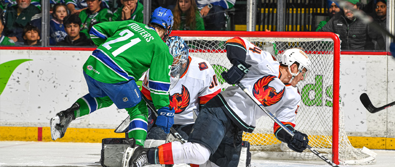 FIREBIRDS SWEEP WEEKEND SERIES WITH DOMINANT WIN OVER CANUCKS