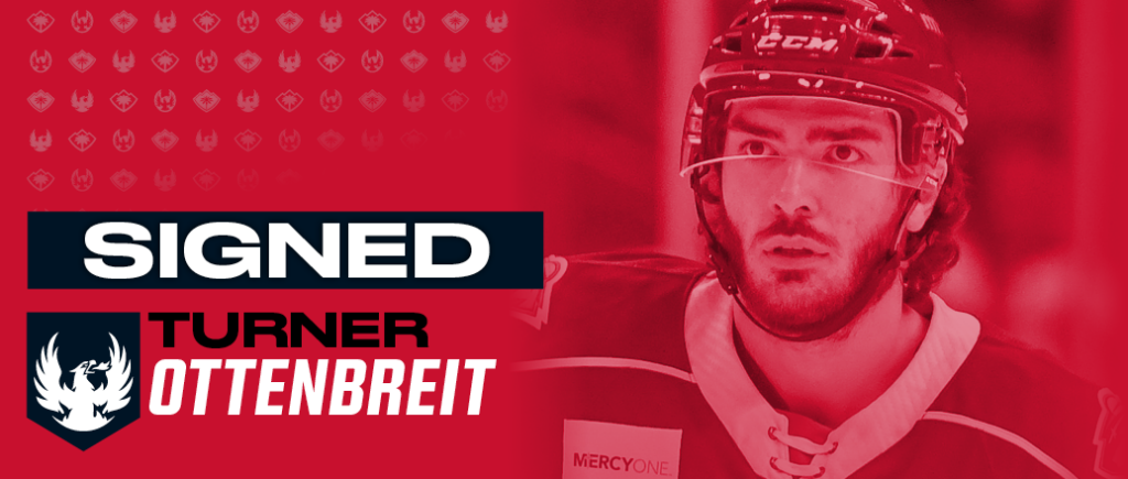 FIREBIRDS ADD DEFENSEMAN TURNER OTTENBREIT