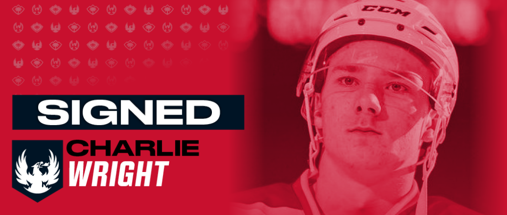 FIREBIRDS SIGN ROOKIE CHARLIE WRIGHT