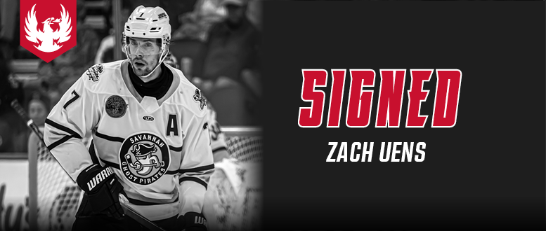 FIREBIRDS SIGN DEFENSEMAN ZACH UENS