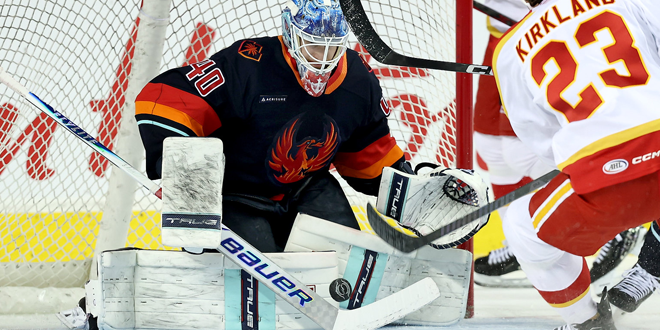 FIVE GOAL FIRST PERIOD PUTS FIREBIRDS OVER WRANGLERS