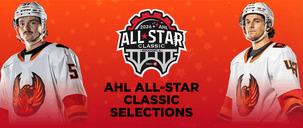 JAGGER FIRKUS AND TYSON JUGNAUTH NAMED TO 2026 AHL ALL-STAR CLASSIC ROSTER